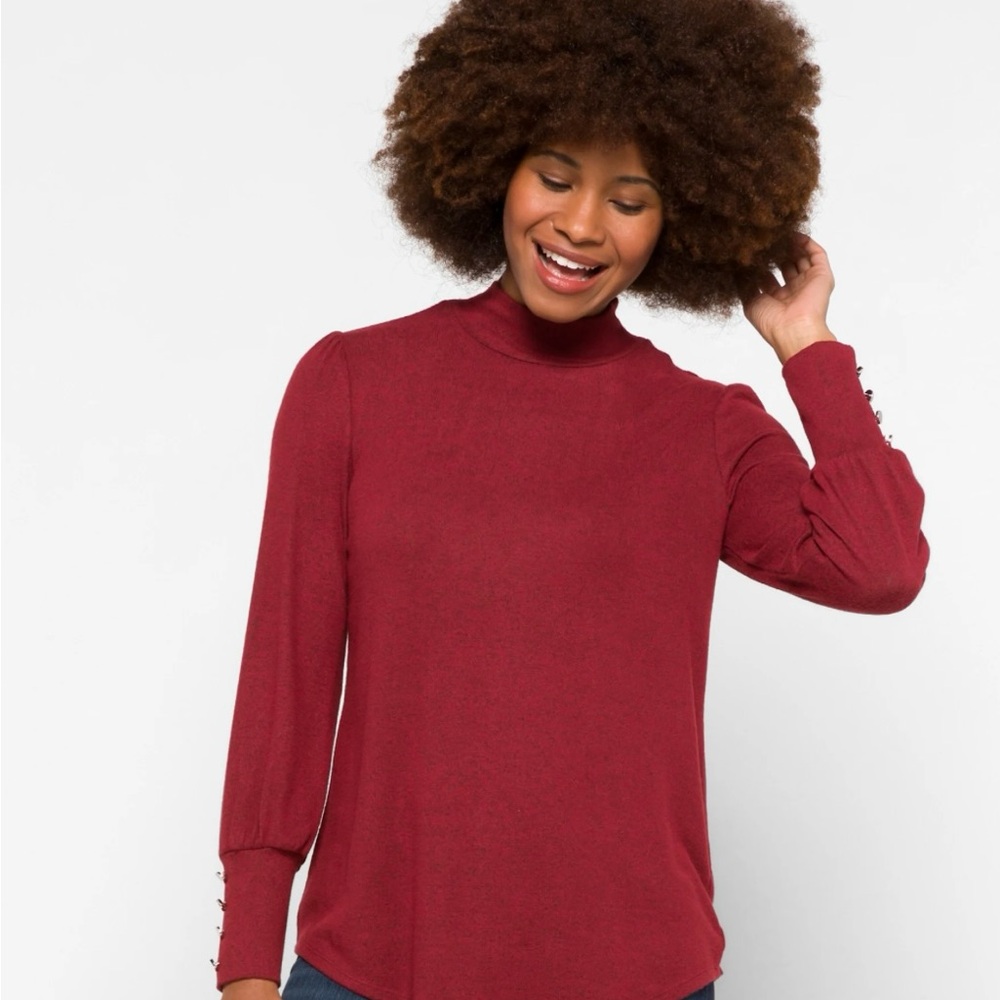 Elegant Burgundy Women's Top